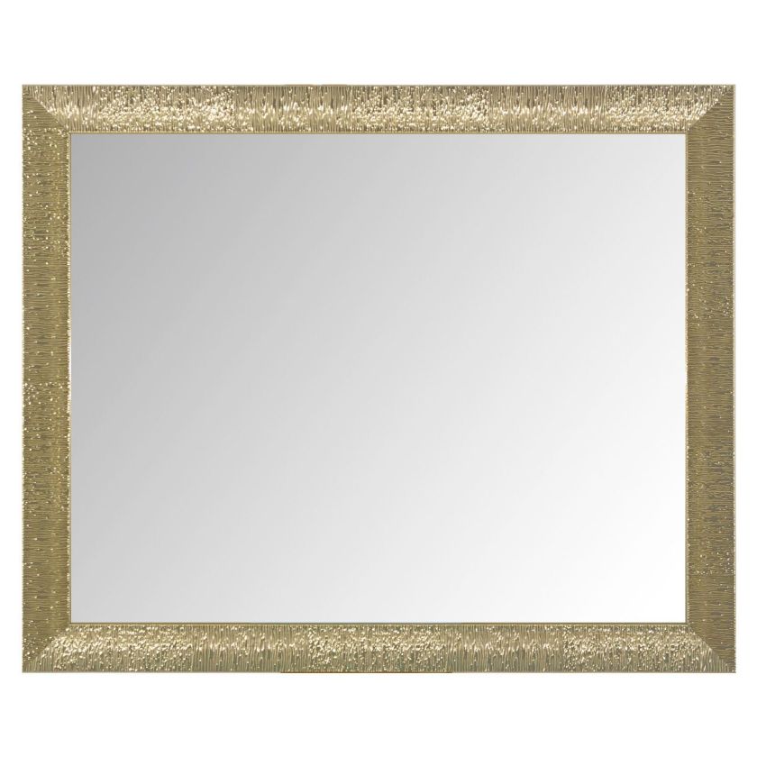 Стенно огледало - правоъгълно - златисто - 46.5 х 56.5 см.