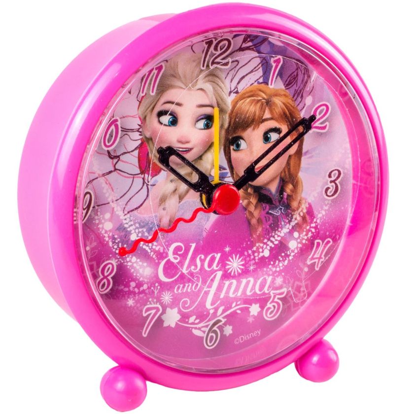 Детски часовник - будилник - FROZEN - розов - 9 см.