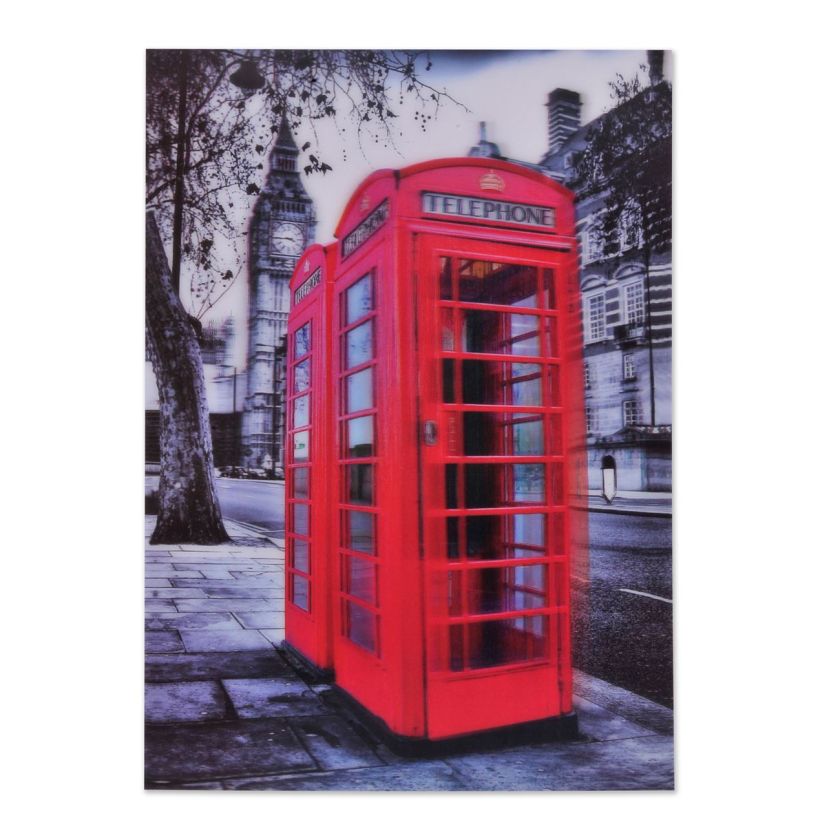 2D стикер за стена - LONDON TELEPHONE - 35 х 25 см.