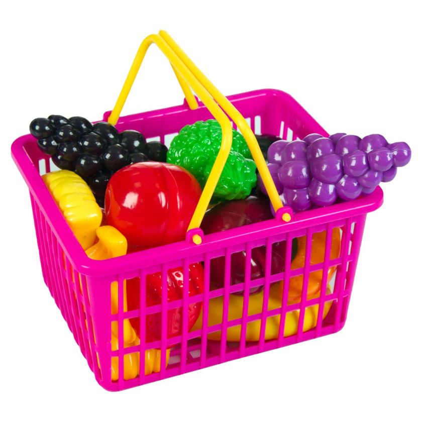 Детска пазарска кошница с плодове - 18 части