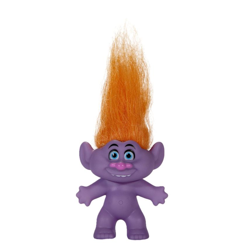 Тролче - лилаво - оранжева коса - 11 см.