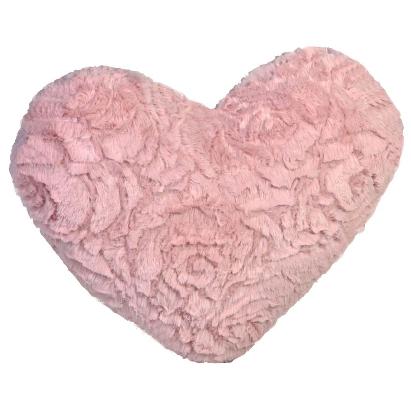 Декоративна възглавница - сърце - пепел от рози - 39 х 34 см.