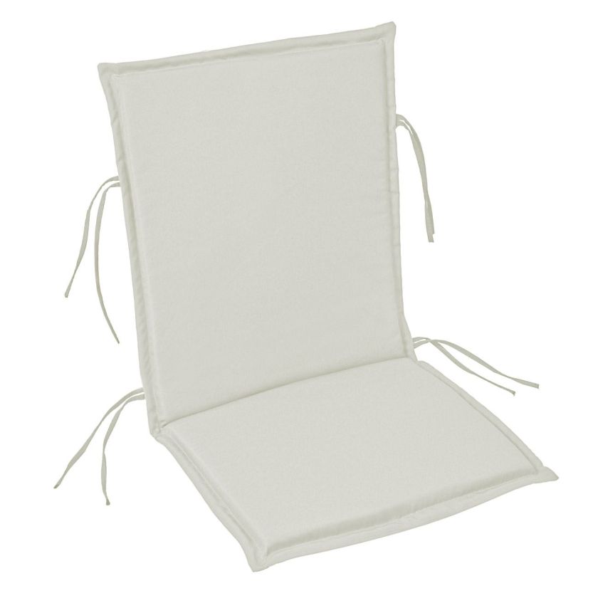 Възглавница за стол - с облегалка - екрю - 43 х 93 см.