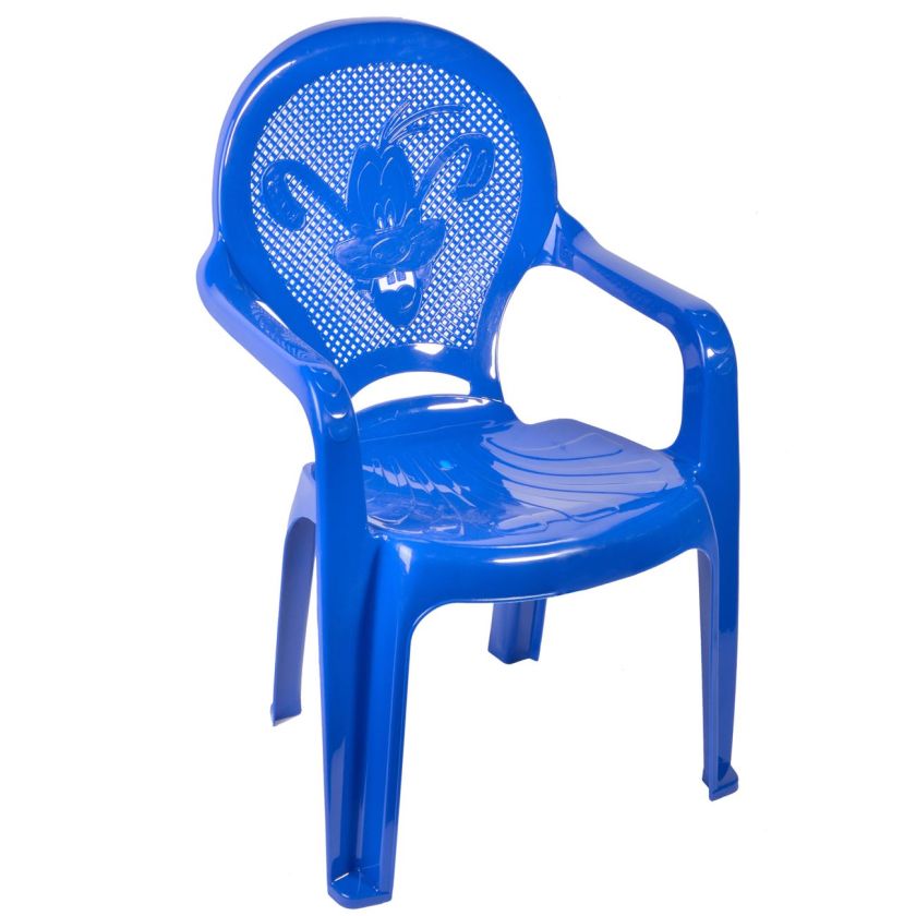 Детско пластмасово столче - Гуфи - синьо