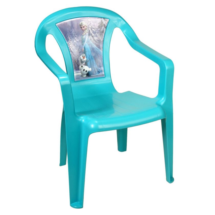 Детско пластмасово столче - FROZEN - синьо