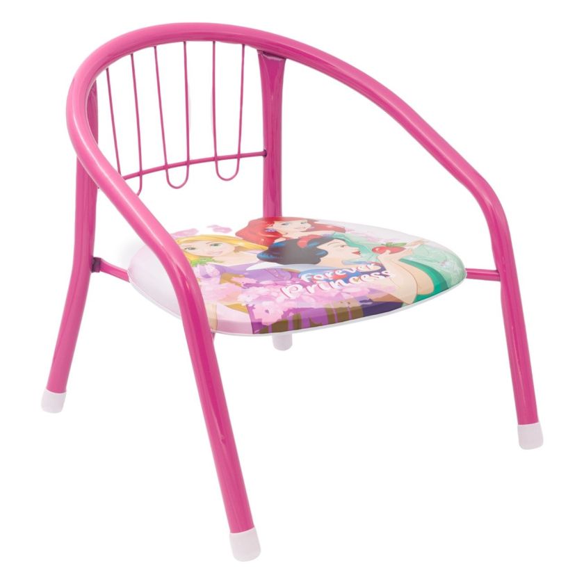 Детски стол - метален - розов - DISNEY PRINCESS 