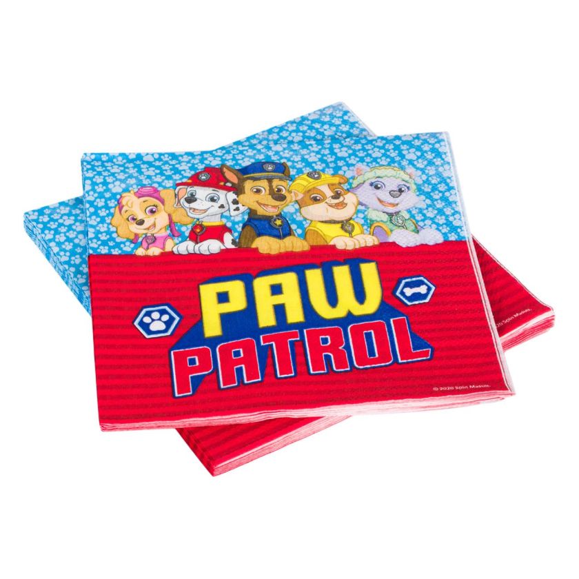 Парти салфетки - PAW PATROL - 33 х 33 см. - 12 бр.