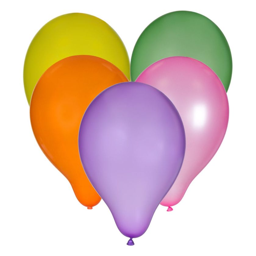 Парти балони - цветни - 30 см. - 20 бр.