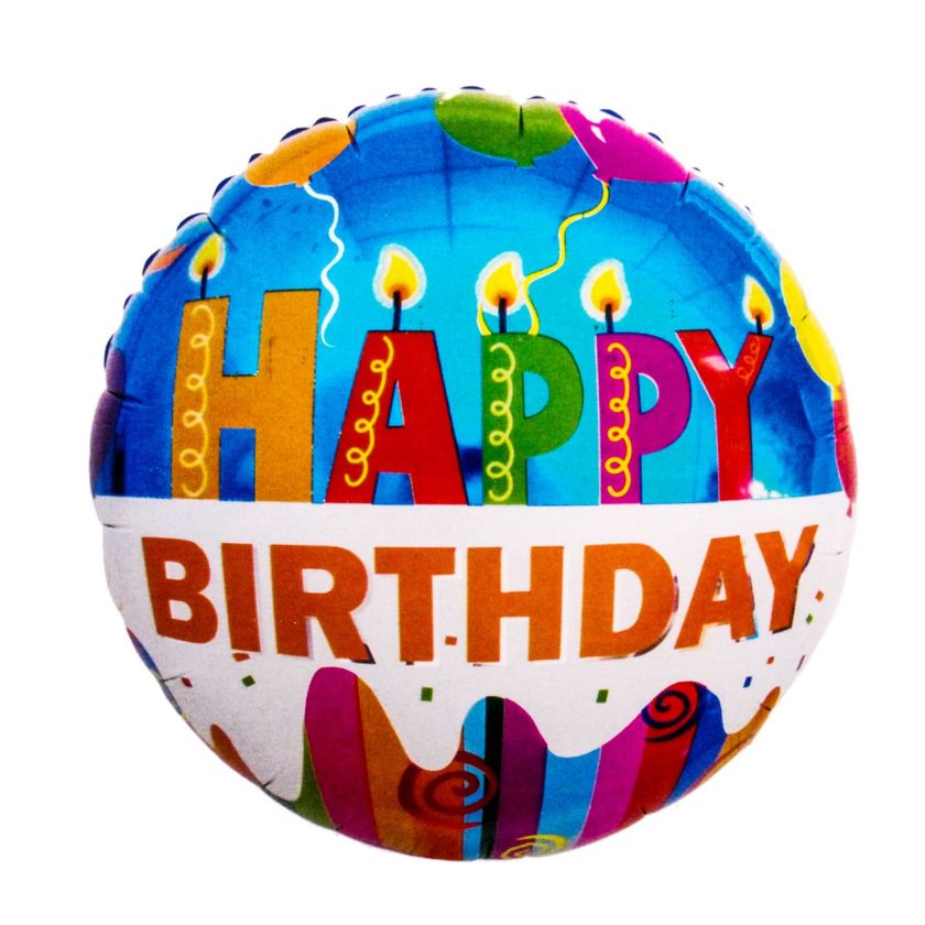 Парти балон - Happy Birthday - 53 х 46 см.