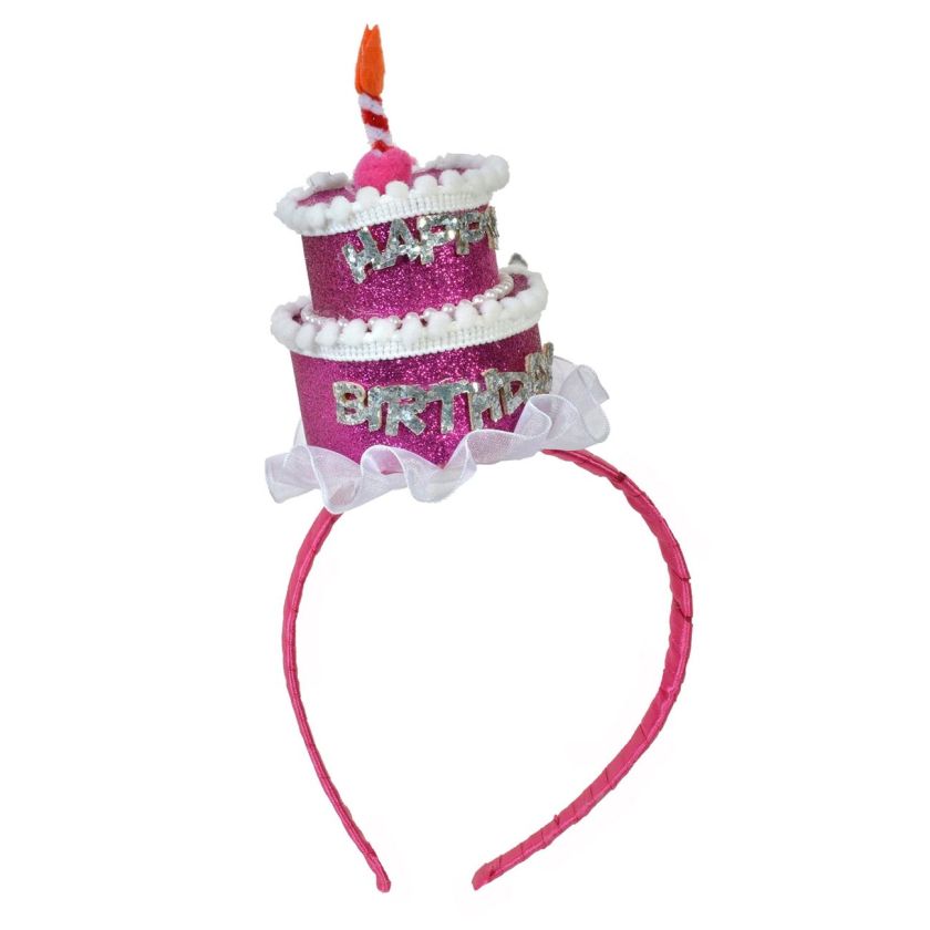 Парти диадема - торта - Happy Birthday