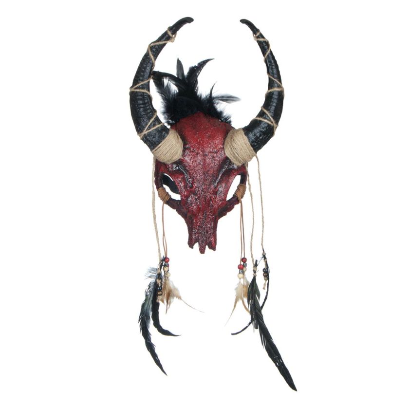 Карнавална маска - животински череп - рога