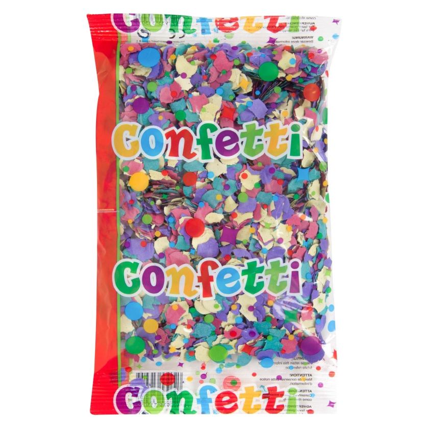 Парти конфети - цветни - 100 гр.