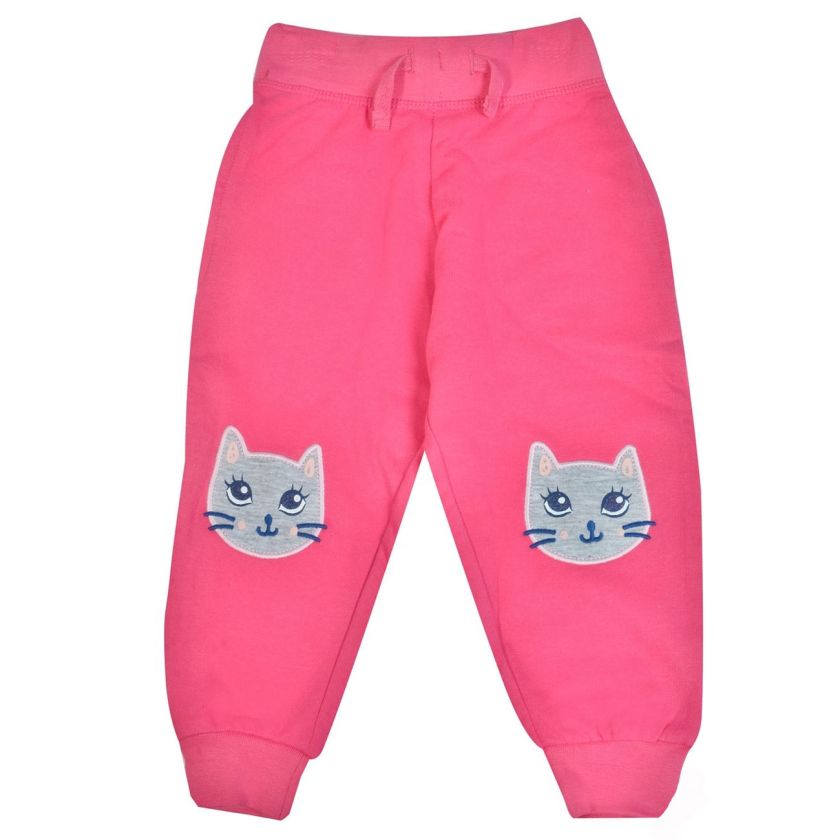 Бебешки панталон - цикламен - котки