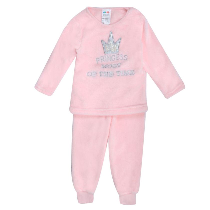Бебешка пижама - зимна - розова - Princess