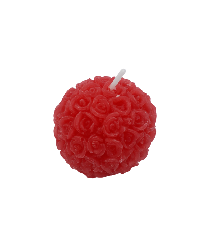 Ароматна свещ топка - рози - 135 гр.