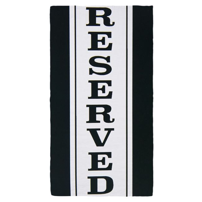 Плажна кърпа с надпис"Резервирана" 70 х 140 см.