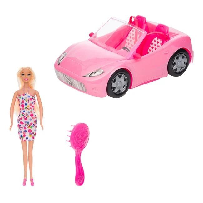 Кукла Бети в розов кабриолет