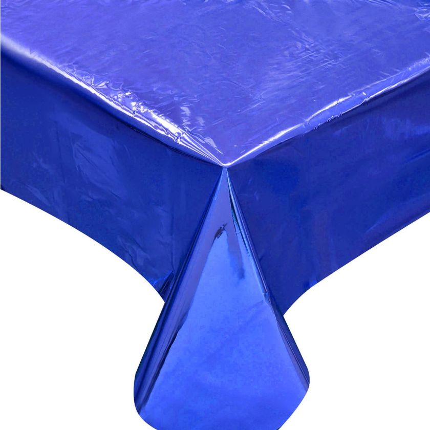 Мушама за маса - еднократна - синя - 137 х 274 см.