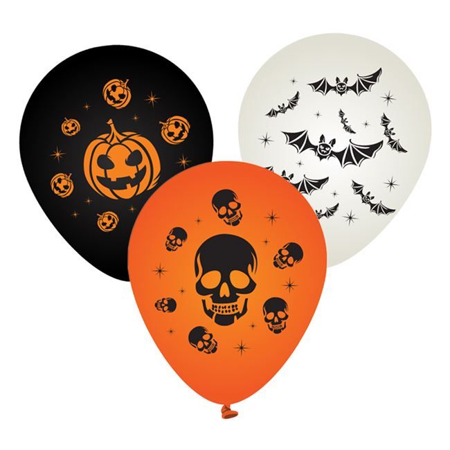 Балони Halloween Party - 30 см - 8 бр.