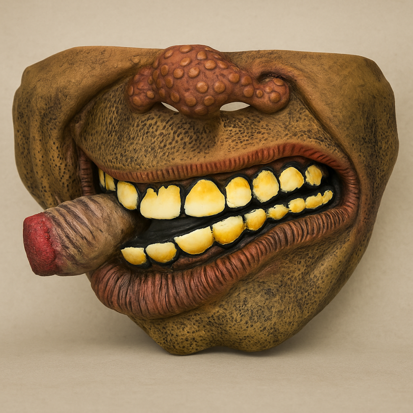 Карнавална маска - уста с пура