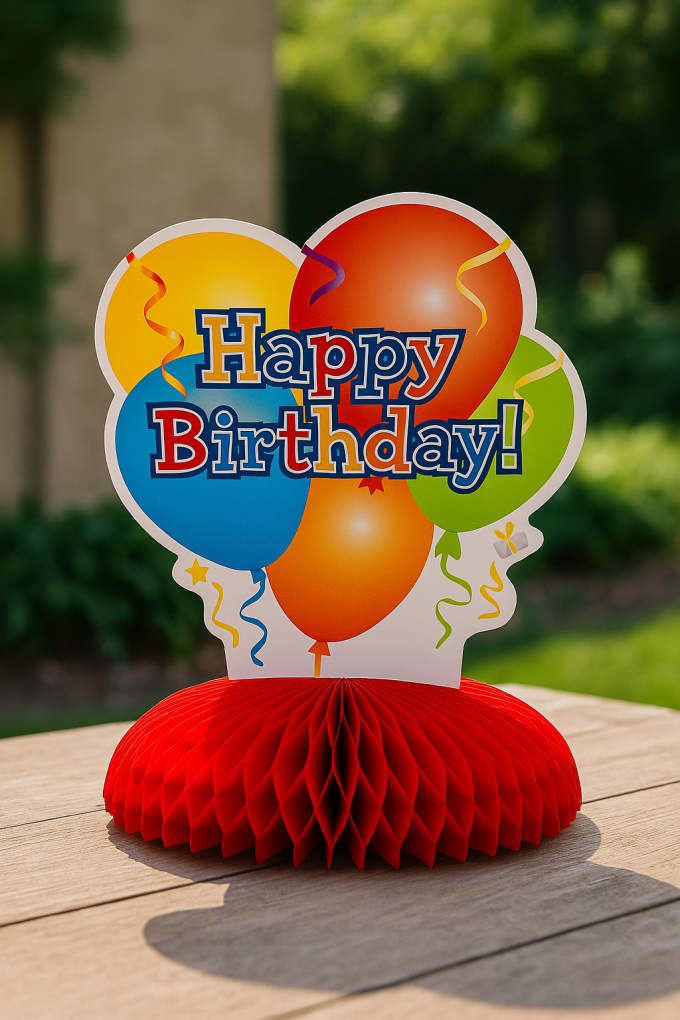 Парти декорация - Happy Birthday - 34 см.