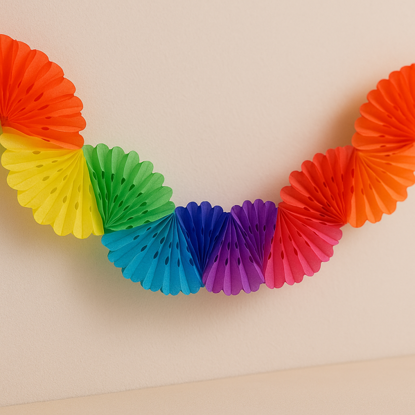 Парти гирлянд - многоцветен - ветрило - 4 м.