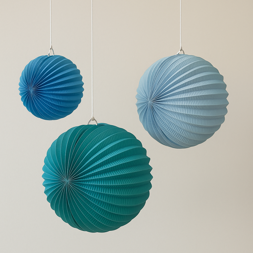 Парти декорация - синя - 3 бр.