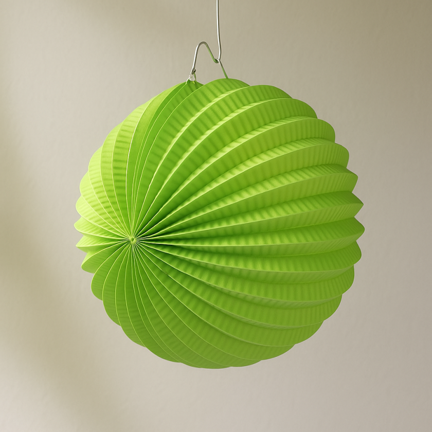 Парти декоративна топка - зелена - 20 см.