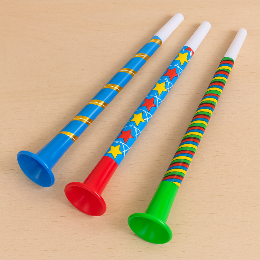 Парти тромби - цветни шарки  - 15 бр.