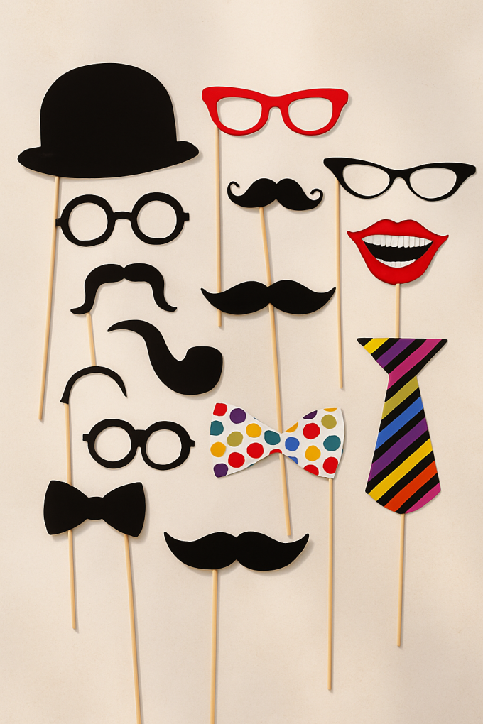 Парти аксесоари за снимки - ергенско парти - 12 бр.