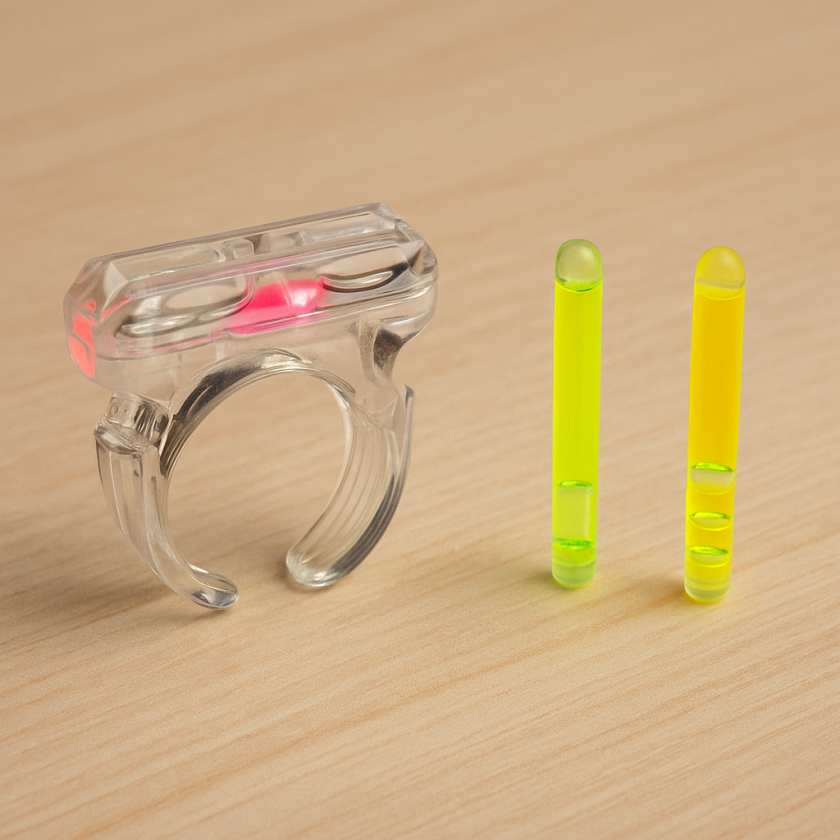 Парти пръстен - светещ + 2 бр. светлини