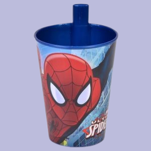 Чаша със сламка SPIDERMAN - 260 мл.