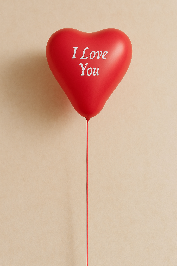 Парти балони - сърца - I LOVE YOU - 23 см. - 10 бр.