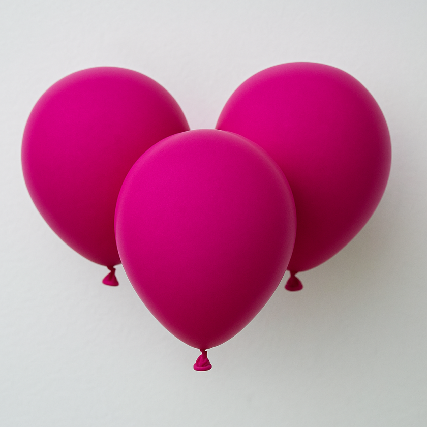 Парти балони - цикламени - 30 см. - 10 бр.