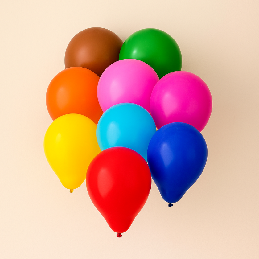 Парти балони - цветни - 23 см. - 25 бр.