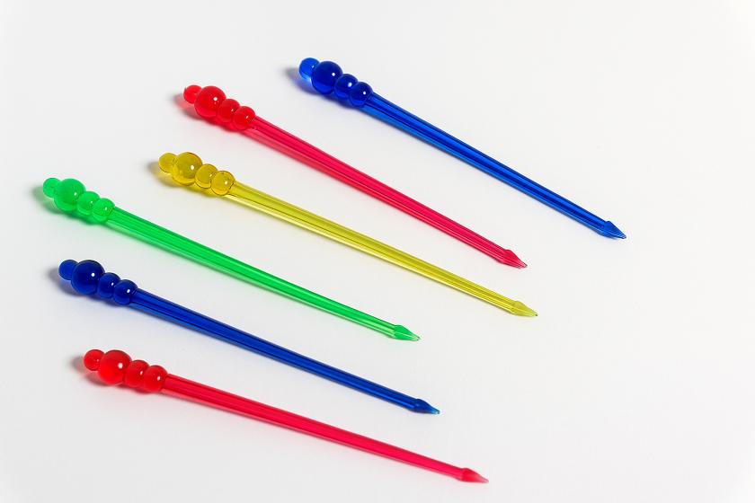 Парти клечки - жезъл - цветни - 24 бр.