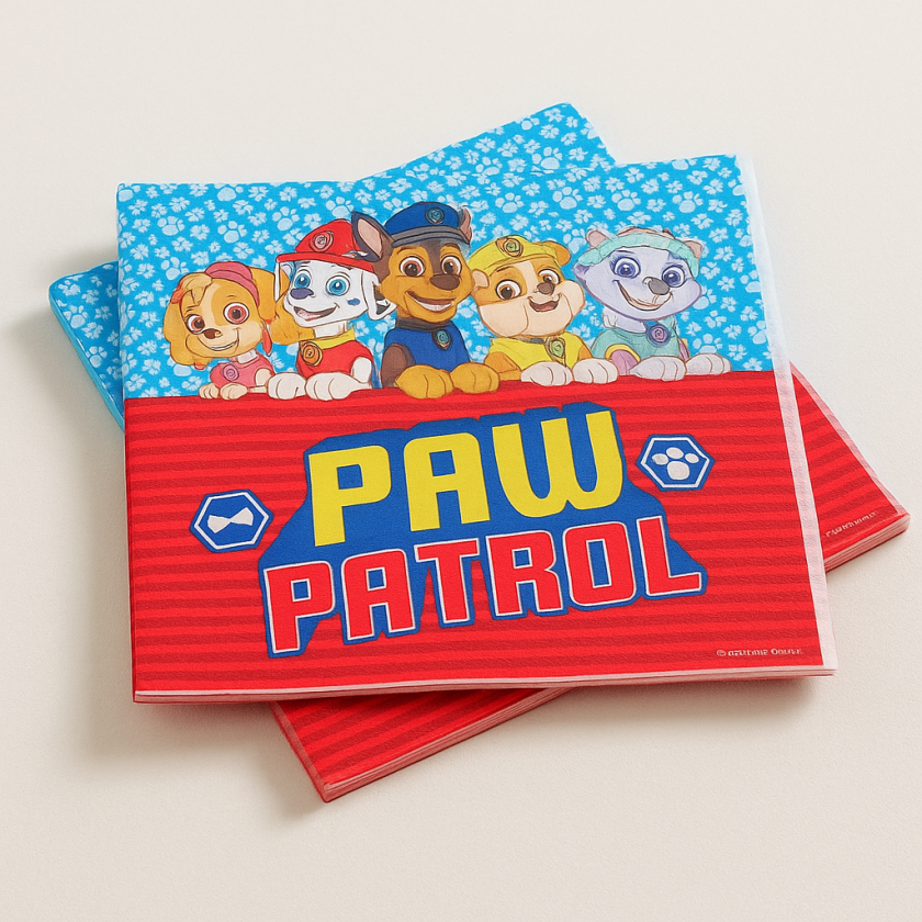 Парти салфетки - PAW PATROL - 33 х 33 см. - 12 бр.