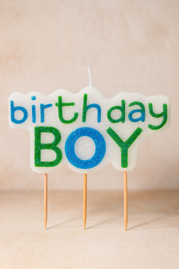 Свещ за торта - BIRTHDAY BOY