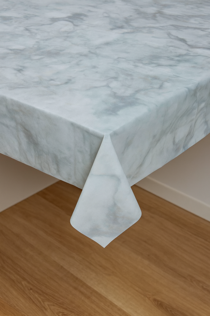 Парти мушама за маса - еднократна - мрамор - 120 х 180 см.