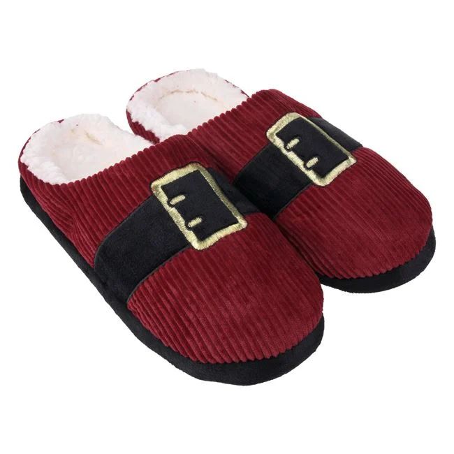 Мъжки коледни чехли - Колан на Дядо Коледа - Различни размери 