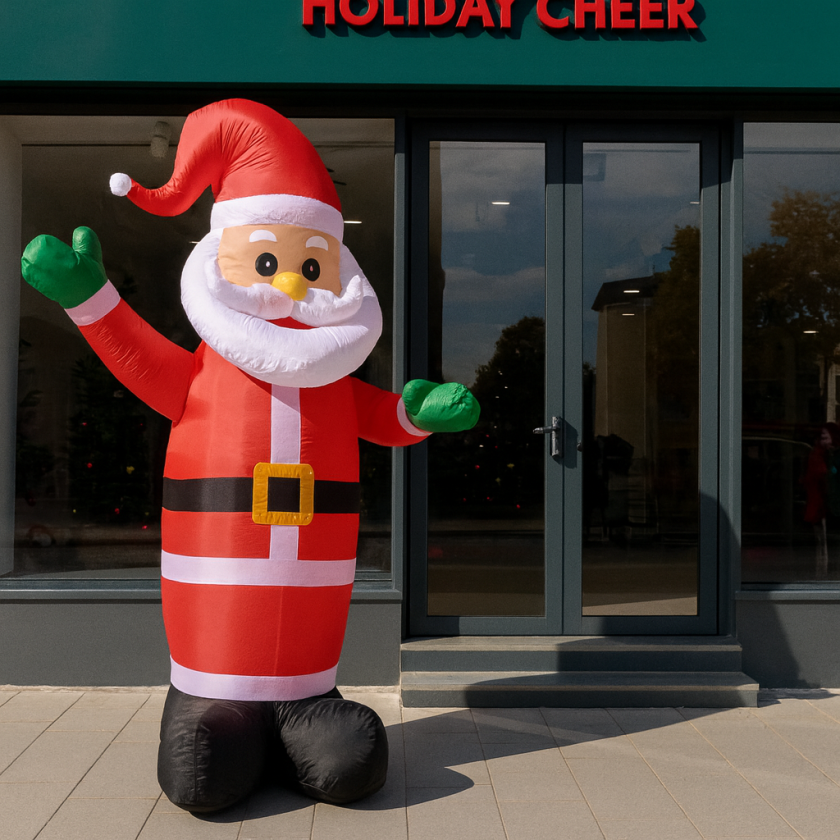 Надуваем  Дядо Коледа с LED осветление - 2.2 метра