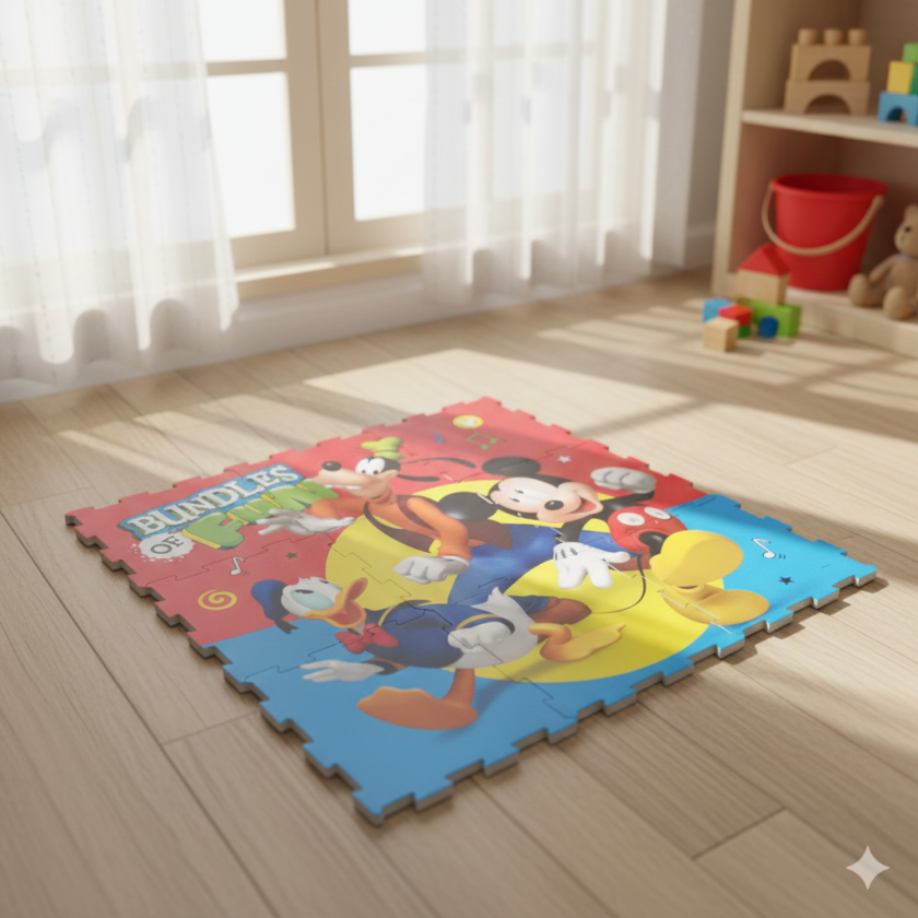 Постелка - пъзел - Мики и приятели - 9 части