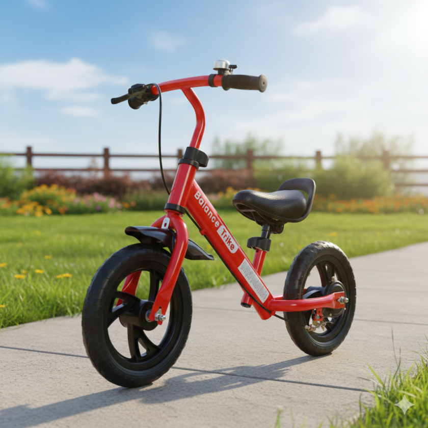 Детски велосипед - за баланс - червен