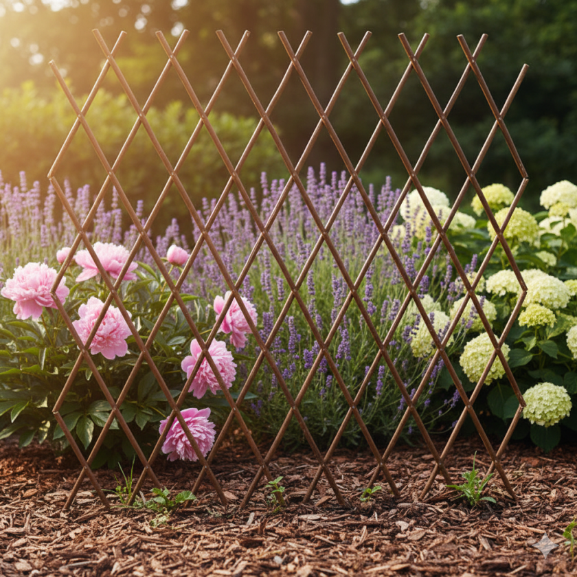 Градинска ограда - пергола - дървена - 120 х 60 см.