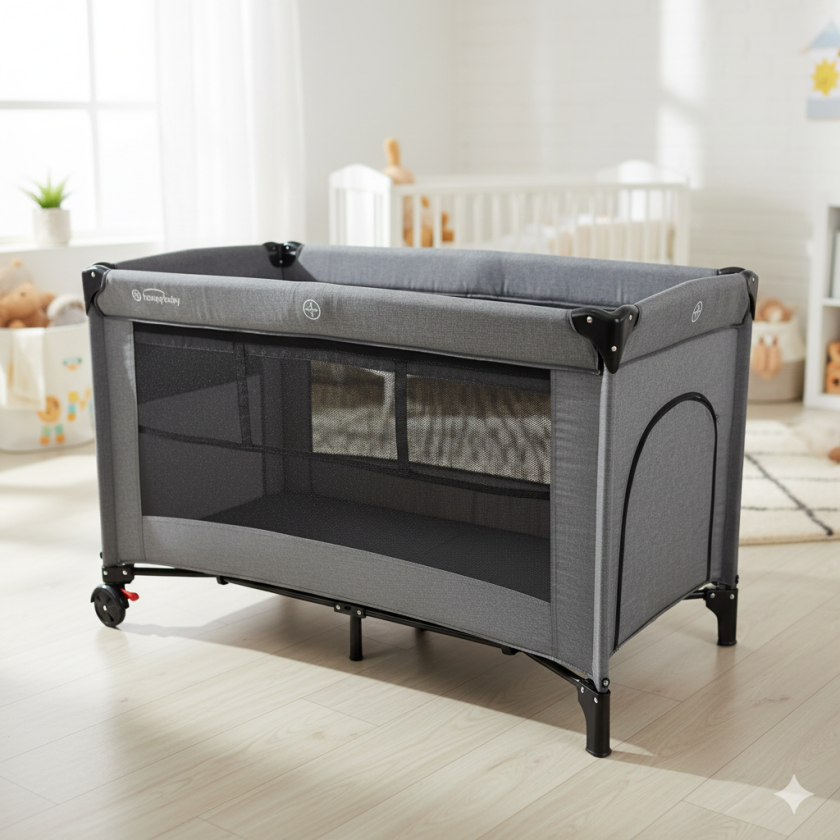 Бебешка кошара - сива