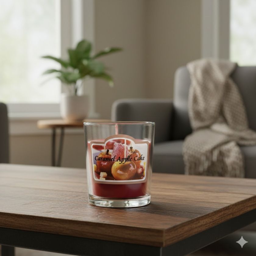 Ароматна свещ в чаша - Карамелизирана ябълка - 130 гр.