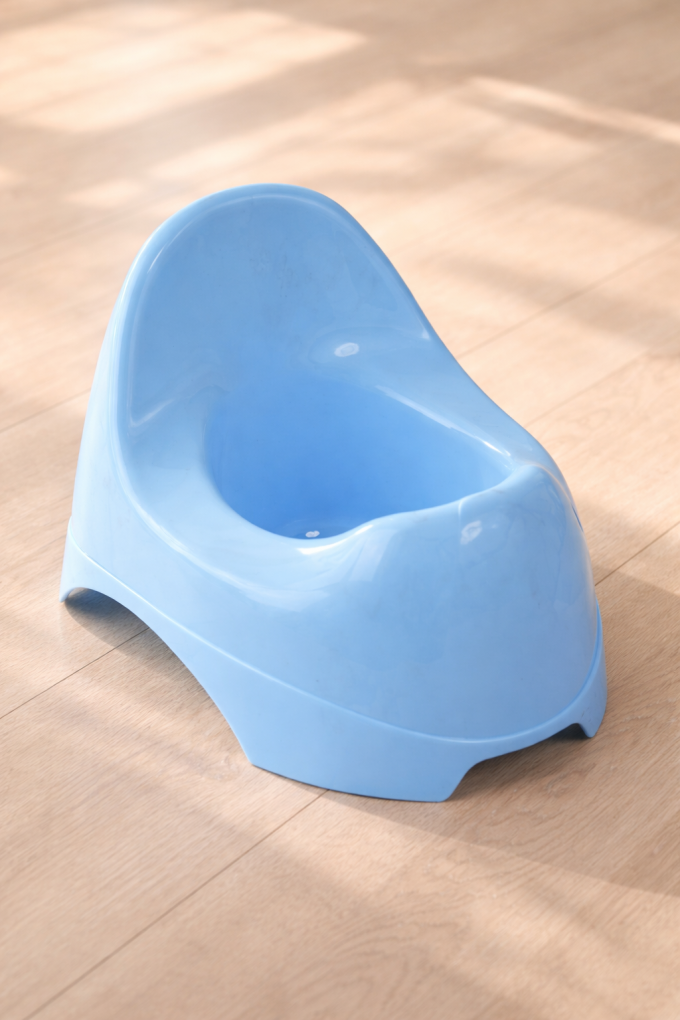 Бебешко гърне - синьо - с облегалка