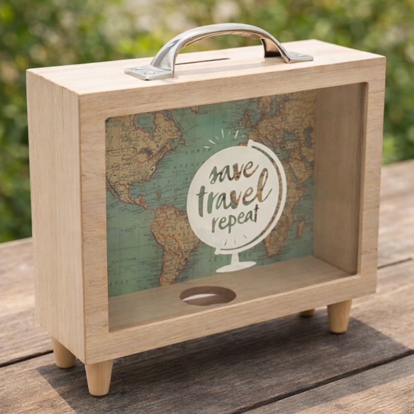 Детска касичка - туристически куфар