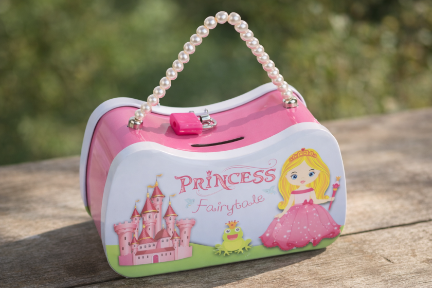 Детска касичка - дамска чанта - принцеса
