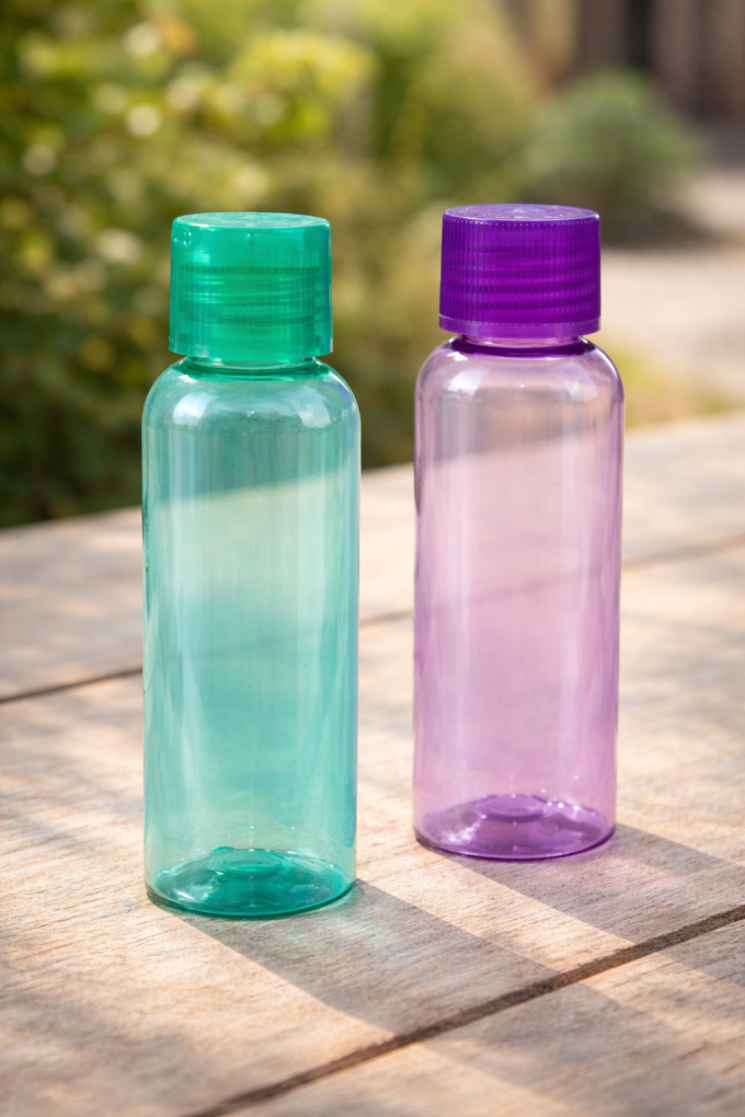 Флакони за шампоан и душ гел - за път - 100 мл. - 2 бр.